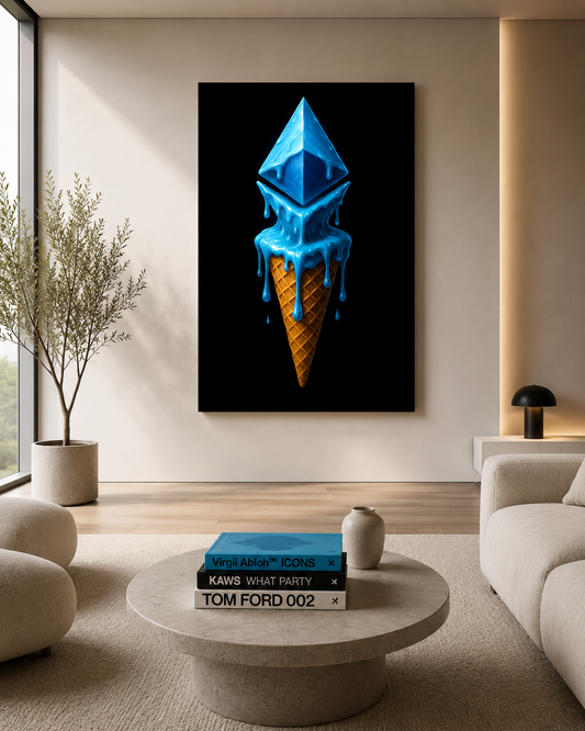 MELTING ETH — Art Print