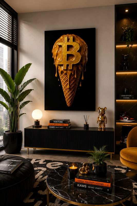 BITCOIN MELTDOWN — Art Print